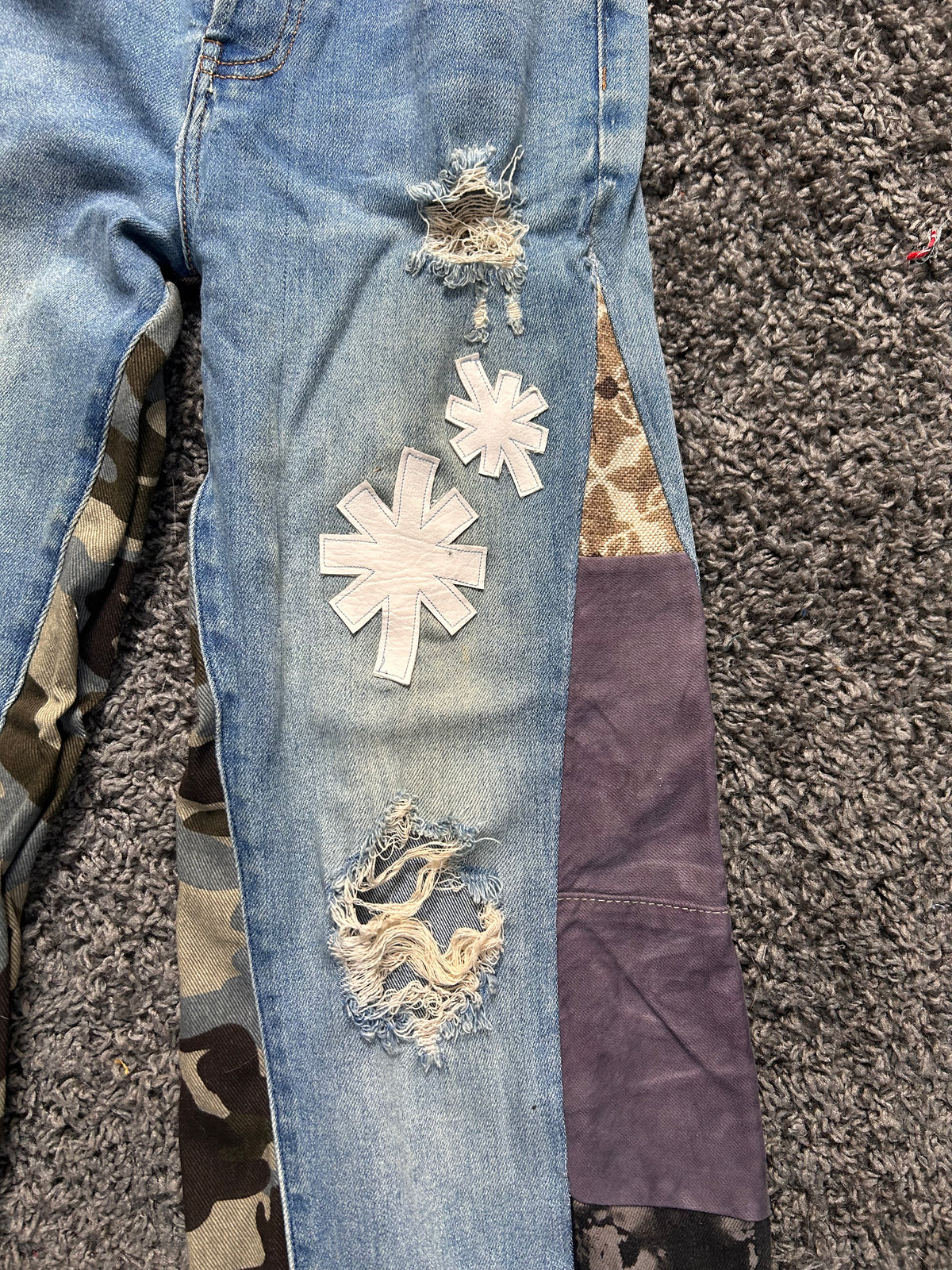 Upcycled Reconstructed Patchwork Denim