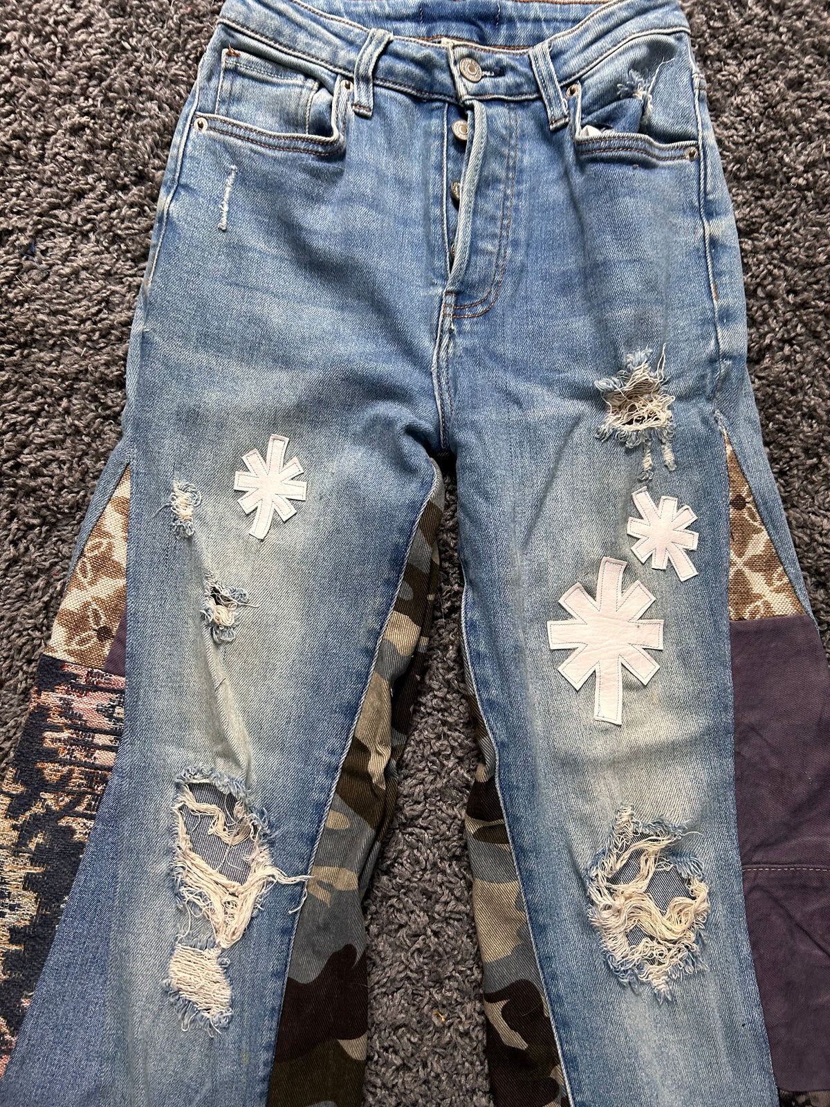 Upcycled Reconstructed Patchwork Denim
