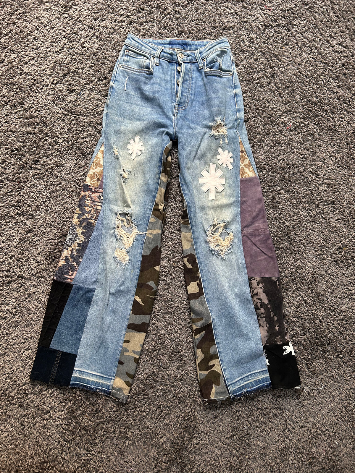 Upcycled Reconstructed Patchwork Denim