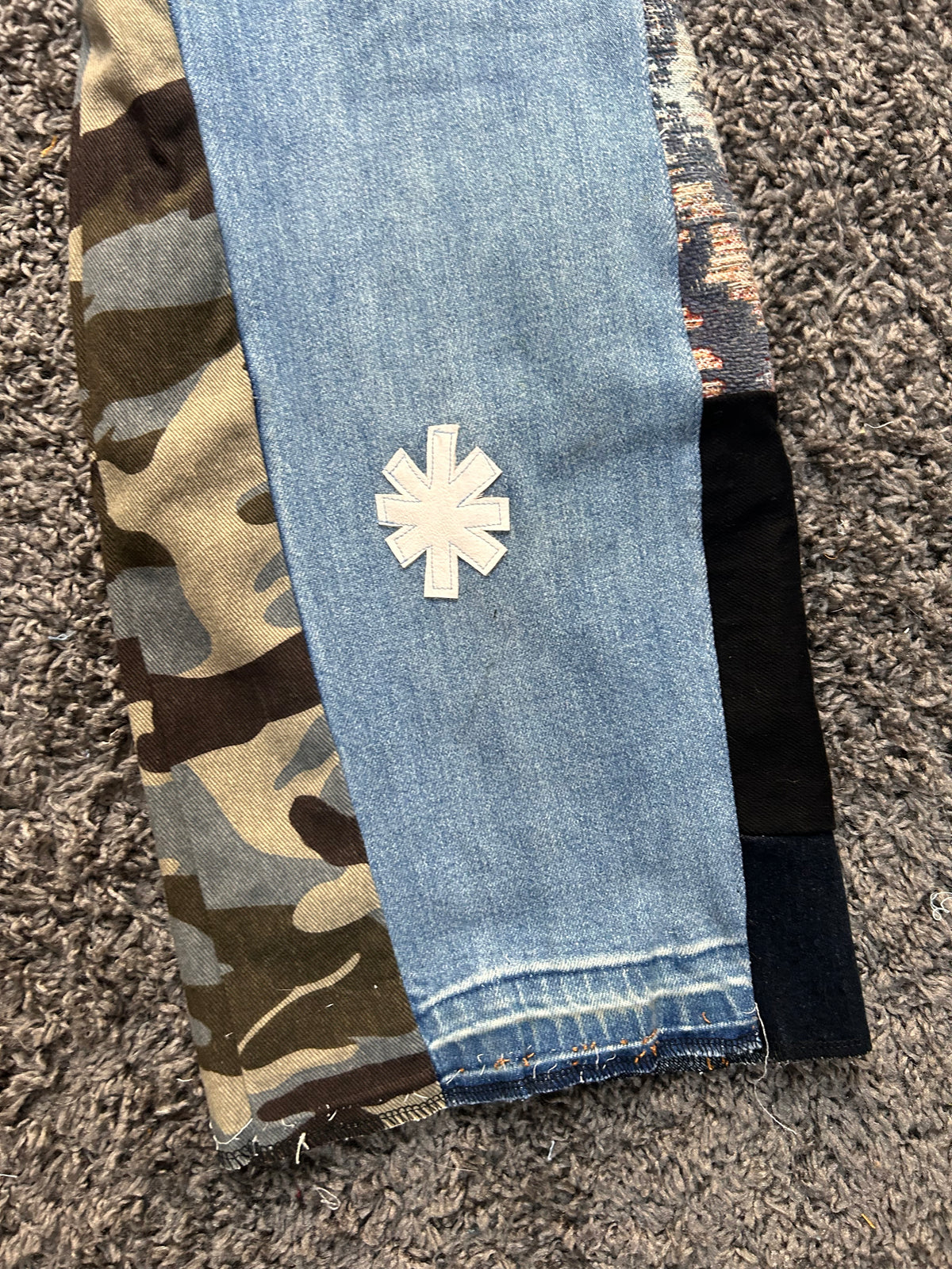 Upcycled Reconstructed Patchwork Denim
