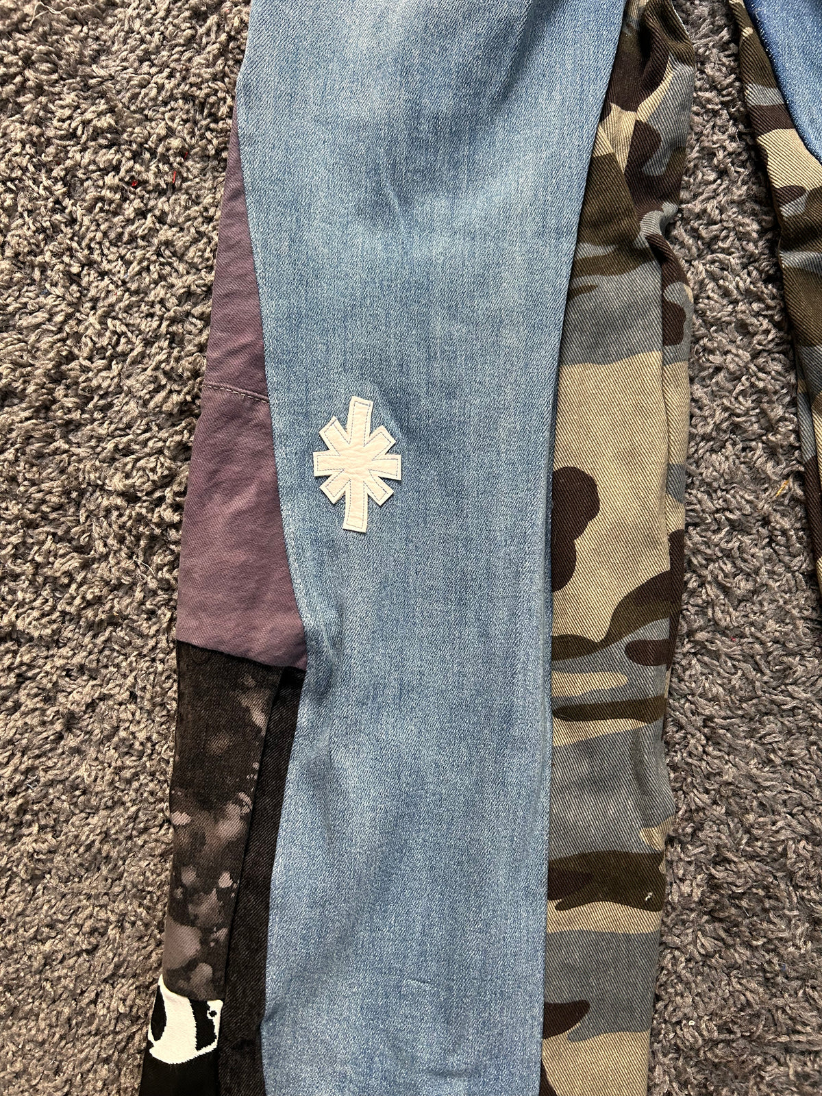 Upcycled Reconstructed Patchwork Denim