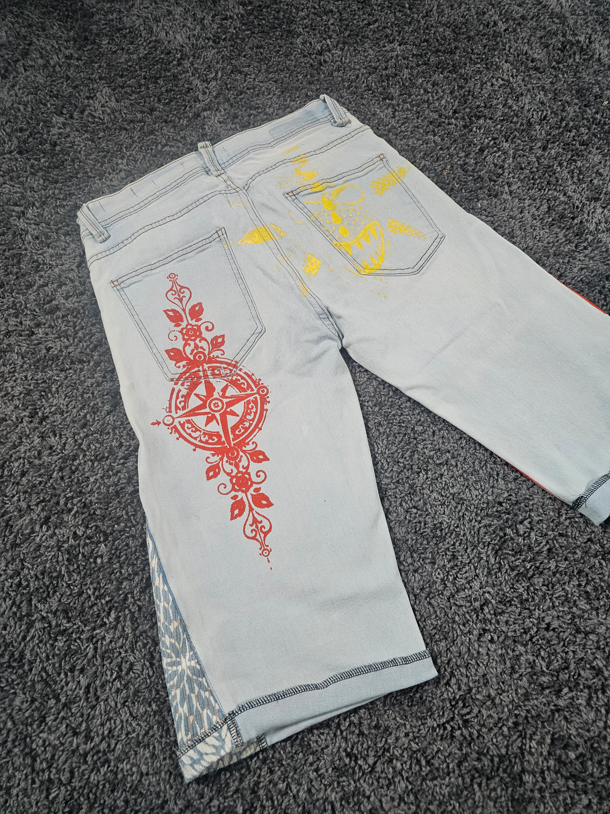 Wrong Turn Upcycled Gaucho 3/4 Jeans