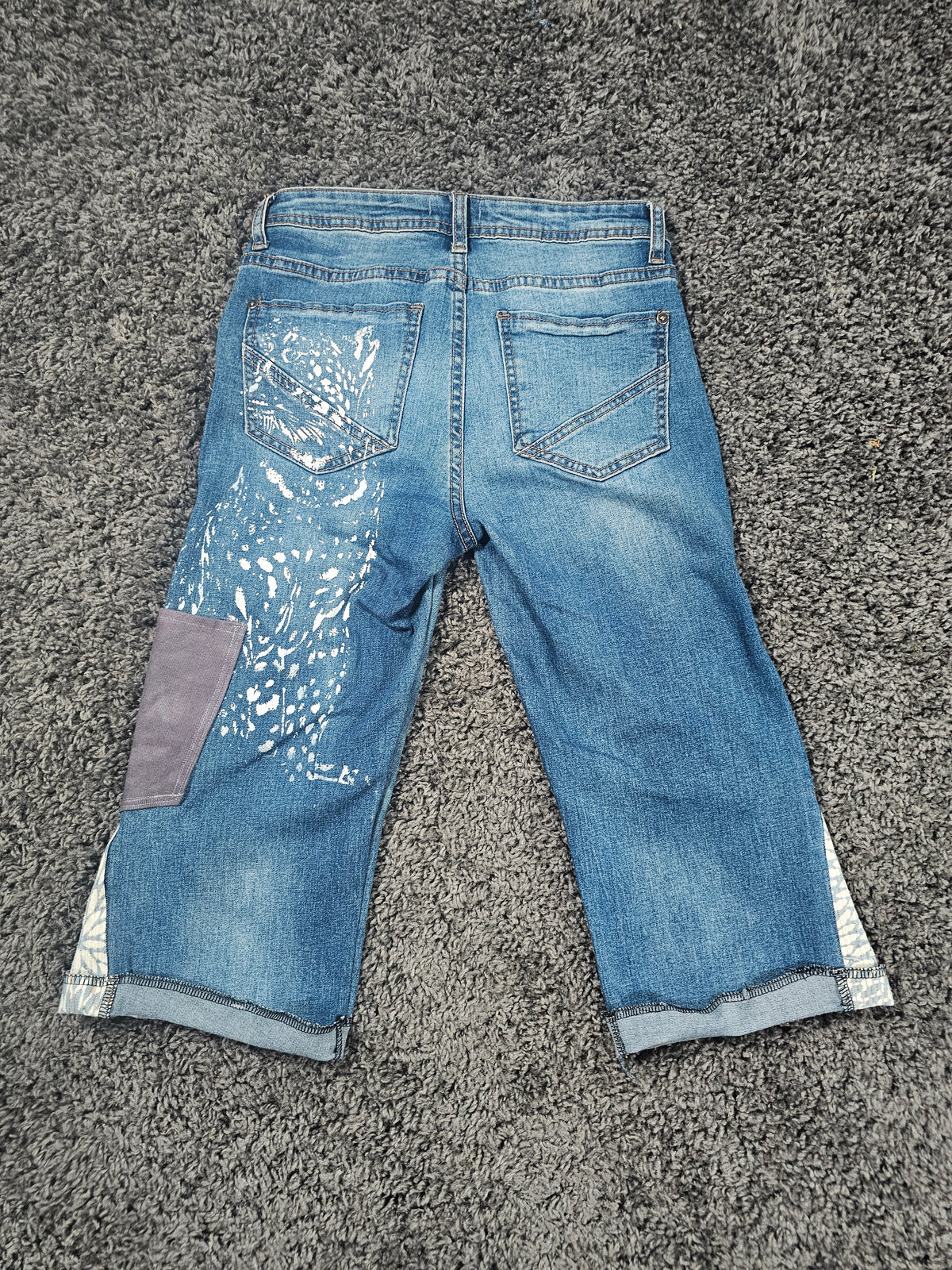 Wayfinder Upcycled Gaucho Jeans 3/4
