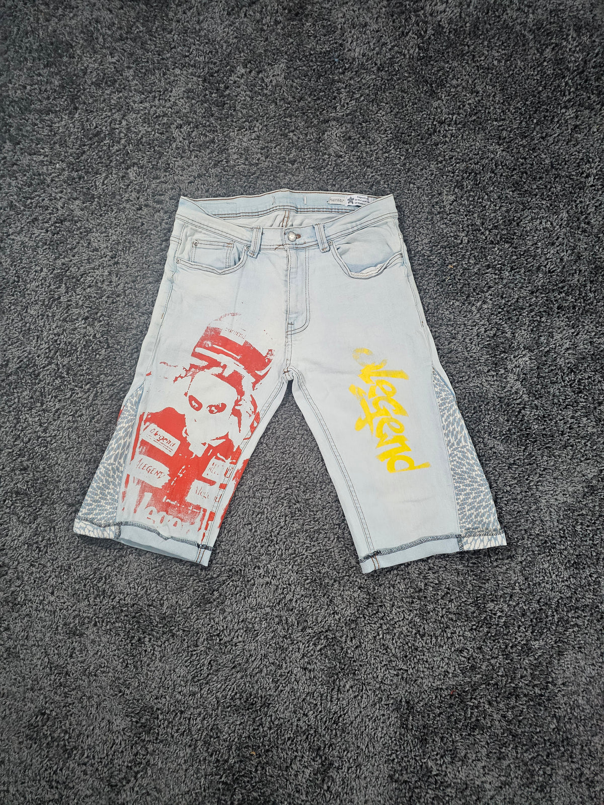 Wrong Turn Upcycled Gaucho 3/4 Jeans