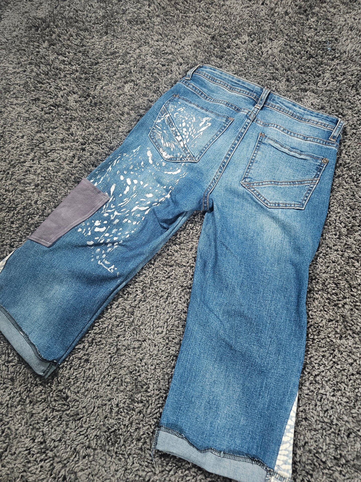 Wayfinder Upcycled Gaucho Jeans 3/4