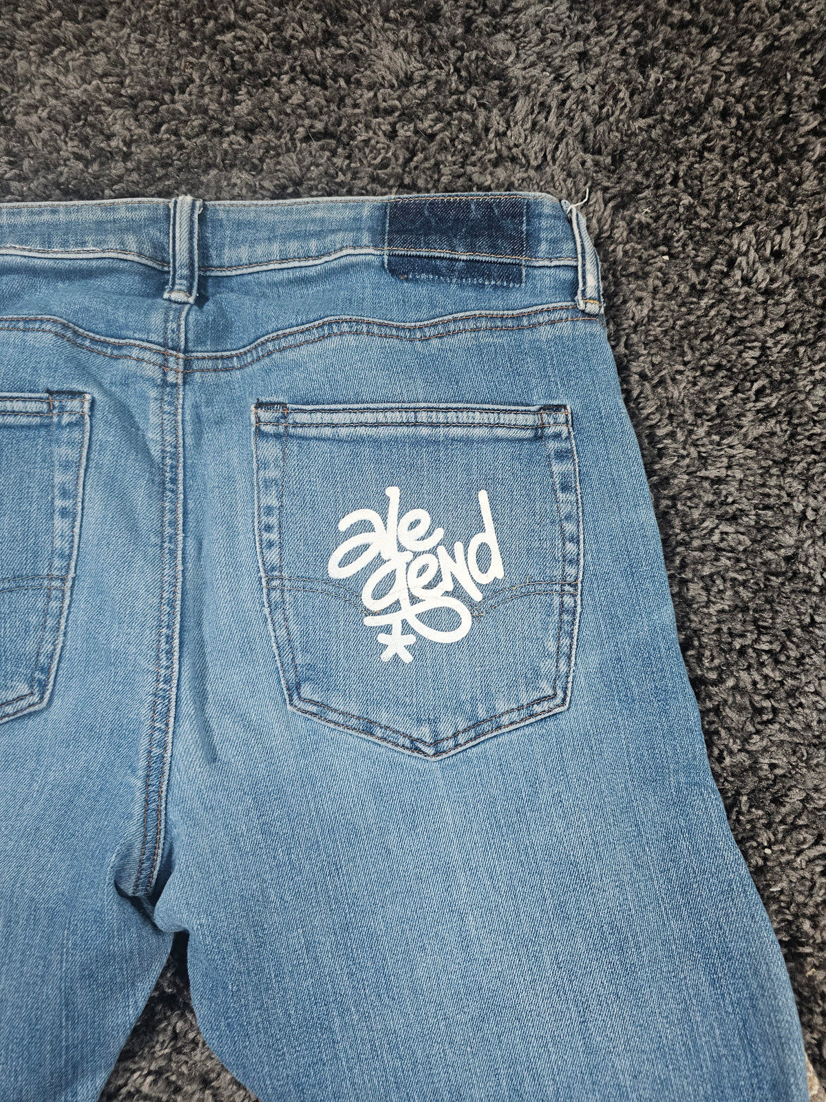 Q326 Vejigante Upcycled Gaucho Jorts 3/4