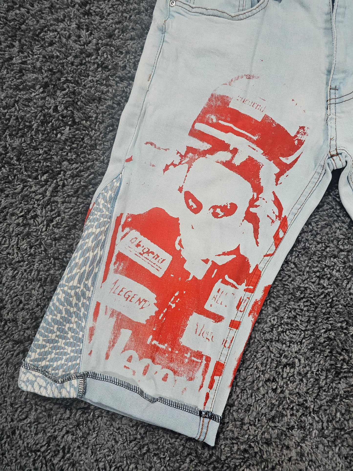 Wrong Turn Upcycled Gaucho 3/4 Jeans