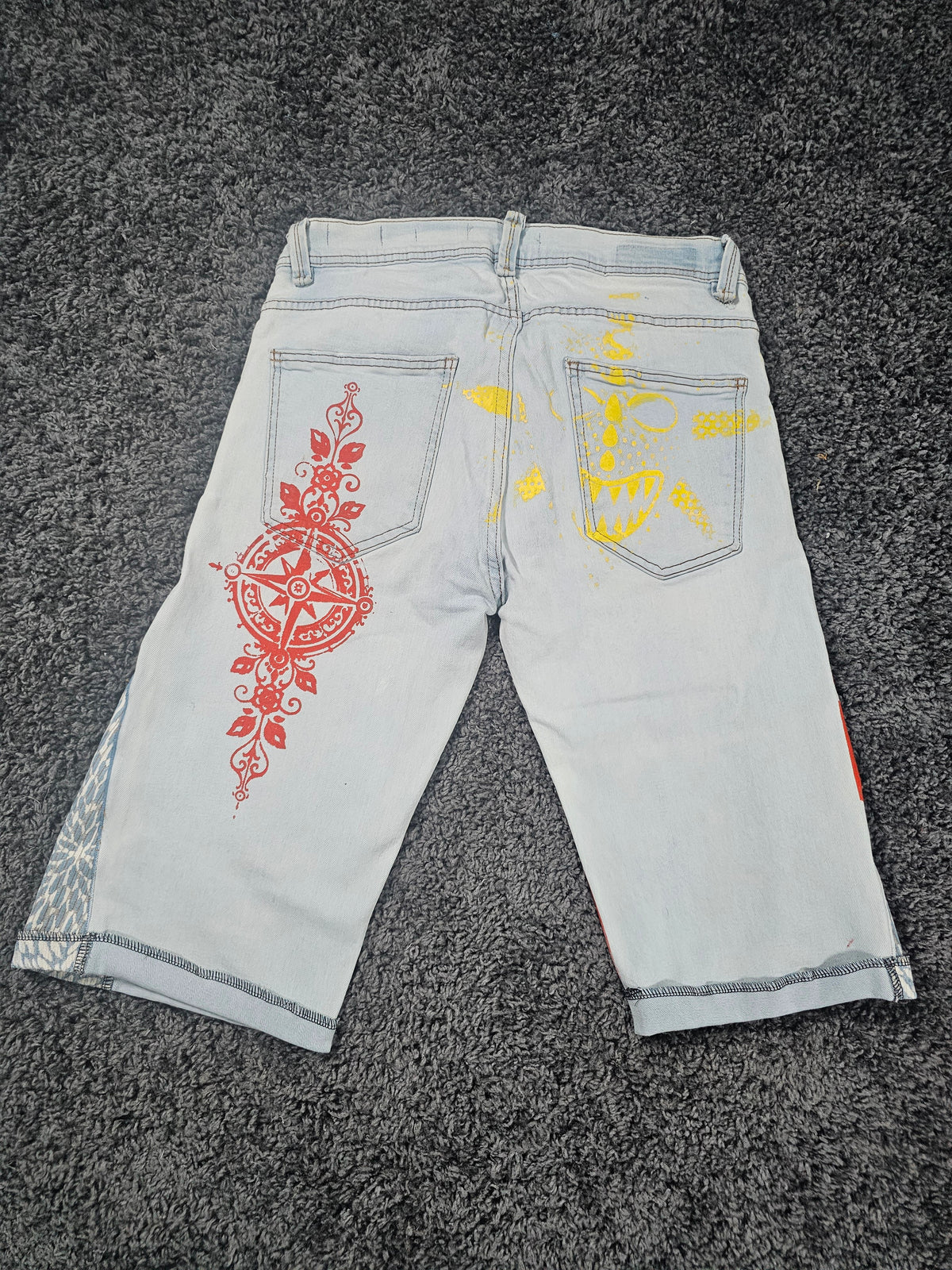 Wrong Turn Upcycled Gaucho 3/4 Jeans
